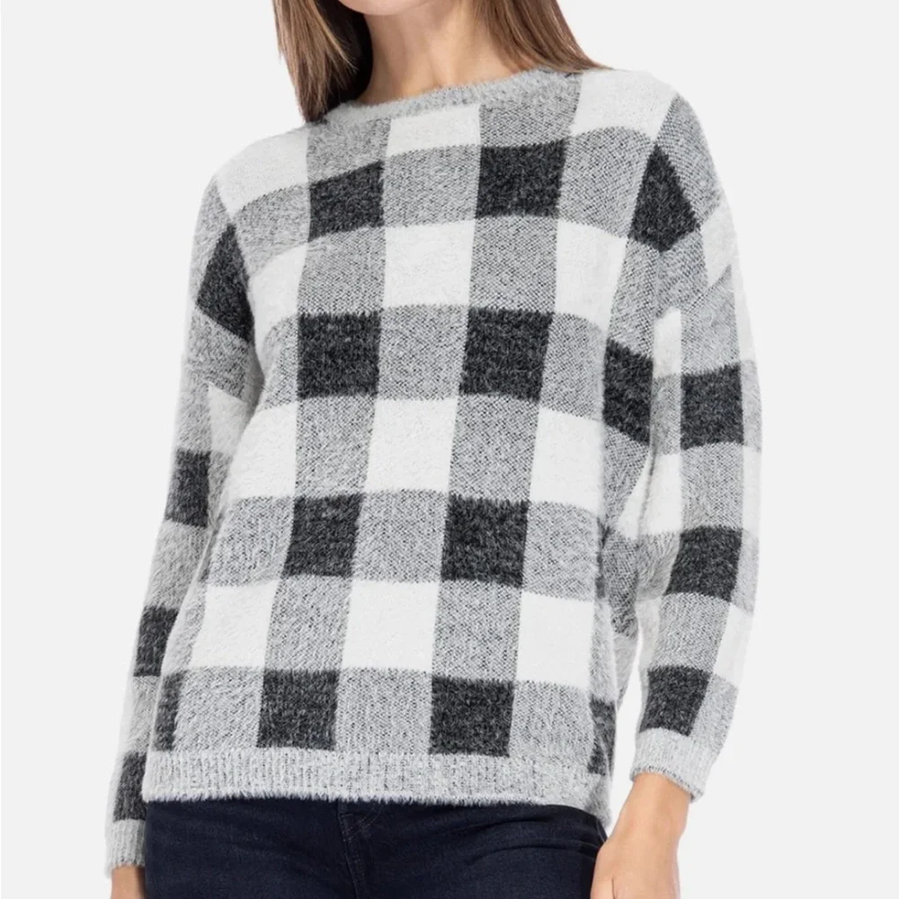 Bobeau‎ Kell Fuzzy Crewneck Sweater